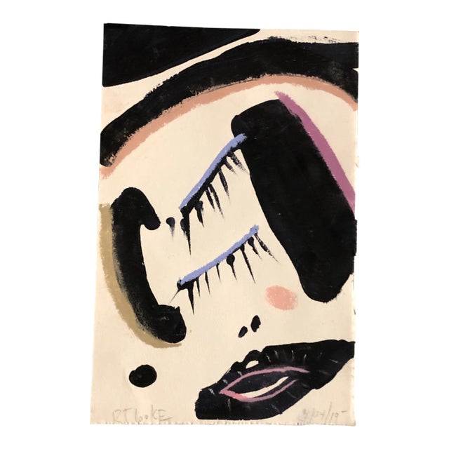 Original Contemporary Abstract Robert Cooke Face Painting For Sale