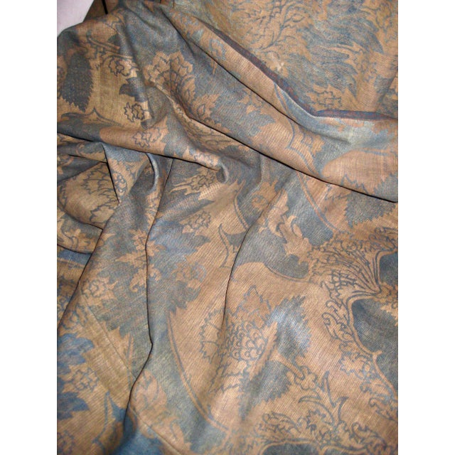 Antique Fortuny Pair of Curtains and a Valence Pair Number Two For Sale - Image 13 of 17