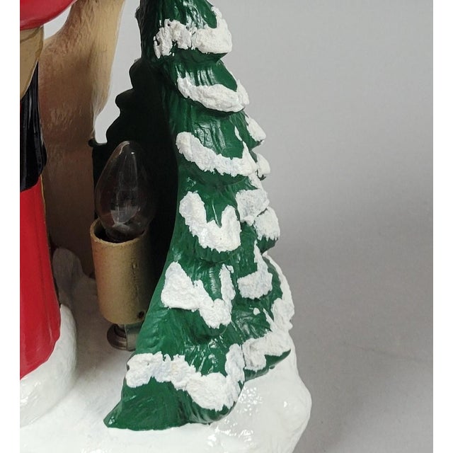 Christmas Santa With Reindeer and Tree Table Night Light Lamp For Sale In Raleigh - Image 6 of 7