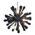 Sputnik Pendant with Black Drops with Bubbles Inside by Simoeng For Sale - Image 9 of 9