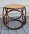 Mid 20th Century 1960s Bentwood and Wicker Round Stool Ottoman For Sale - Image 5 of 5