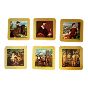Vintage Francisco Velaquez Coasters, Prado Art Museum, Madrid