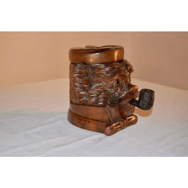 Rustic 19th C Black Forest Carved Humidor For Sale - Image 3 of 6