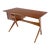 Danish Mid-Century Modern Teak Asymmetrical Z Shape Base Low Profile Desk For Sale