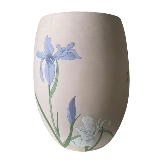 1980s 1980s Art Pottery "LiLies" Geisha Vase Signed Sylvia Grycner For Sale - Image 5 of 10