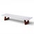 Mid-Century Modern Paul Frankl for Johnson Furniture Company Mid Century Cork and Mahogany Coffee Table Bench For Sale - Image 3 of 9