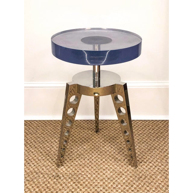 Industrial Rocket Side Table | Chairish