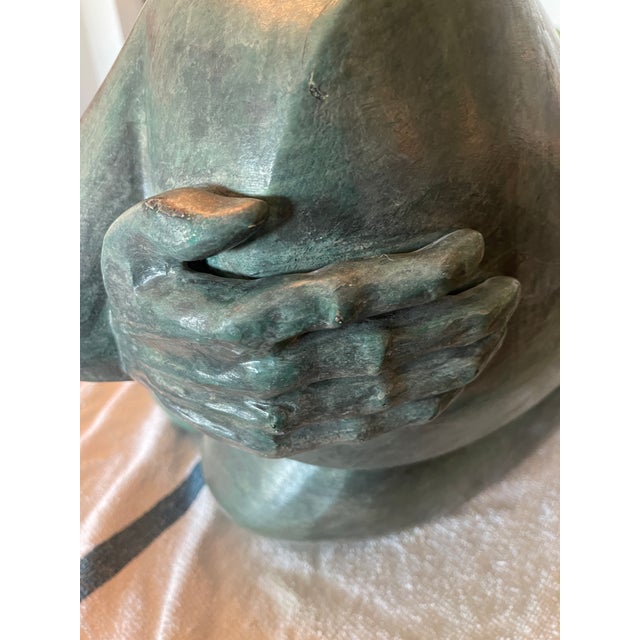 Postmodern Signed Biomorphic Cubist Sculpture Large For Sale - Image 9 of 12