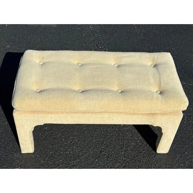 Mid Century Custom Upholstered Bench For Sale - Image 4 of 13