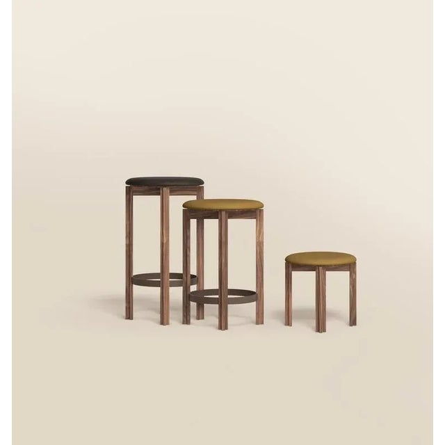 Not Yet Made - Made To Order White Stained Oak Principal Counter Stool by Bodil Kjaer for Karakter For Sale - Image 5 of 6