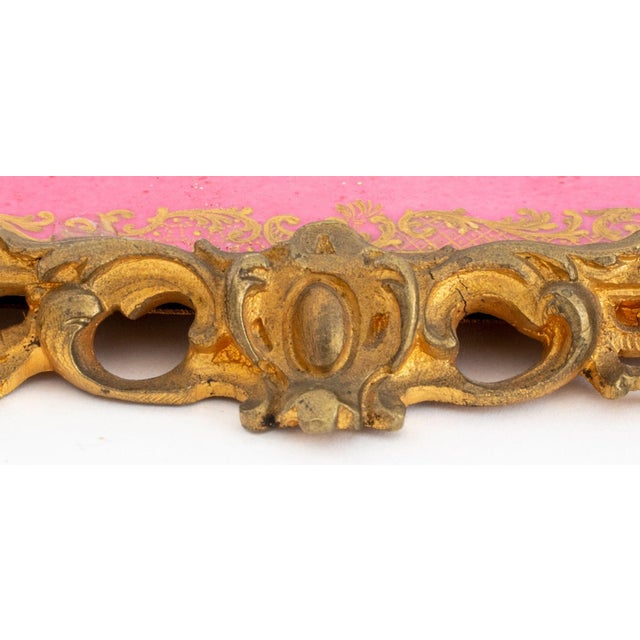 Early 20th Century Rococo Style Porcelain & Gilt Bronze Inkwell For Sale - Image 5 of 10