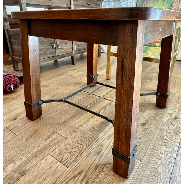 1990s 1990s Attributed Thomasville Arts & Crafts Influence End Table For Sale - Image 5 of 6