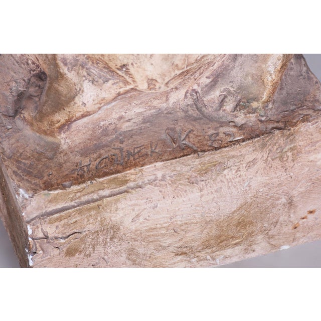 1980s Mid-Century Plaster Statue from Karel Hájek, 1980s For Sale - Image 5 of 11