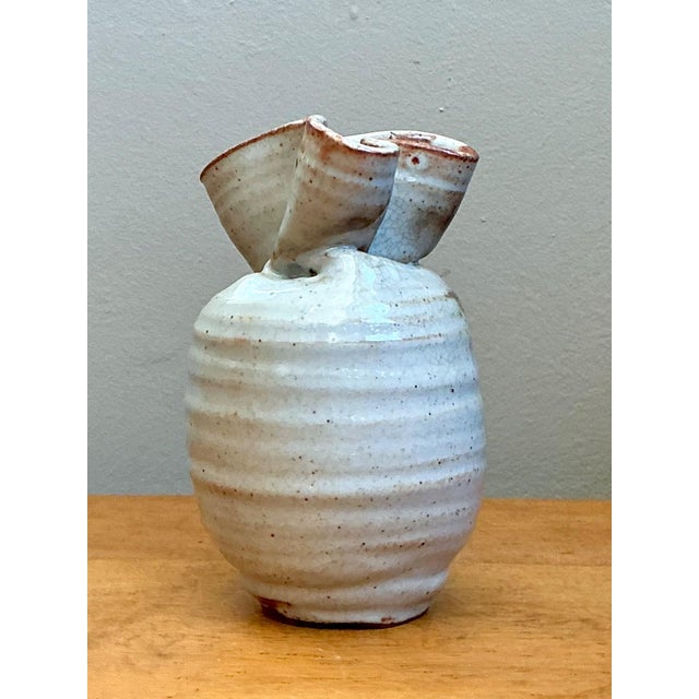 Vintage Abstract Ceramic Vase For Sale - Image 4 of 12