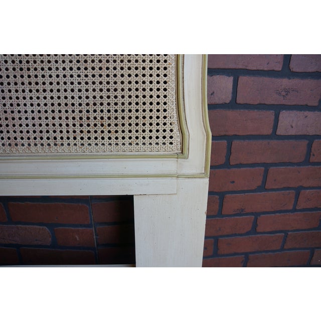 Mid 20th Century Henredon French Style Cane Headboard For Sale - Image 5 of 6