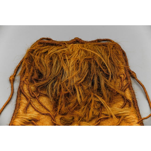 Mid-Century Modern Scandinavian Handmade Artist Mural in Jute, 1960s For Sale - Image 3 of 9