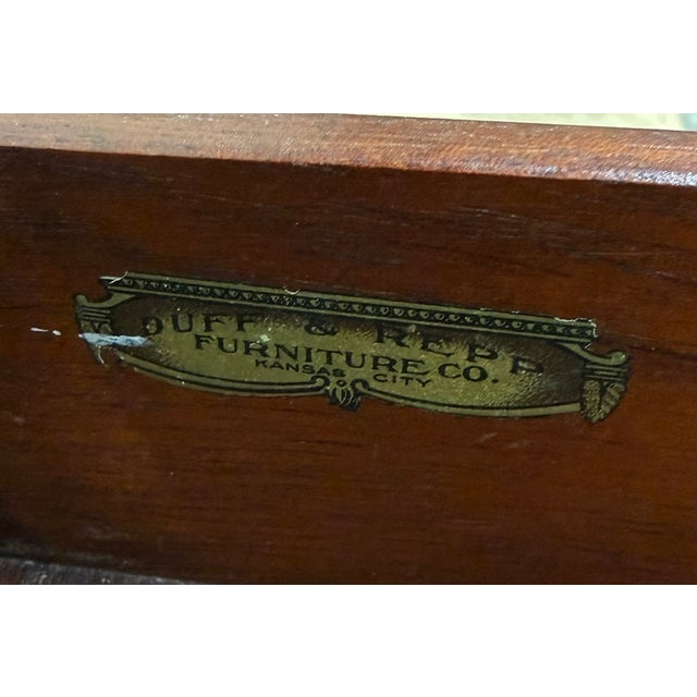 Antique Berkey & Gay Mahogany Vanity or Kneehole Desk For Sale In Kansas City - Image 6 of 18
