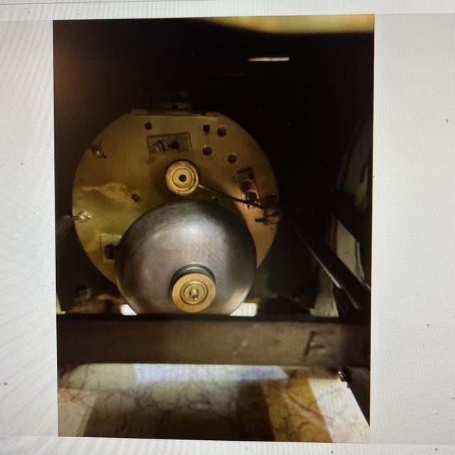 Amazing French Gilded Bronze Porcelain Sevres Clock, Circa 1880 S. Tiffany and Co For Sale - Image 10 of 12