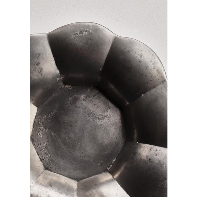 Swedish Grace Pewter Scalloped Bowl by Estrid Ericson for Svenskt Tenn, 1933 For Sale - Image 6 of 11