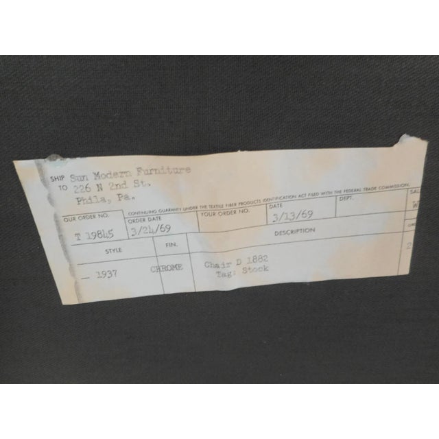 Chrome Flat Bar Chrome Lounge Chairs by Milo Baughman for Thayer Coggin - a Pair For Sale - Image 8 of 13