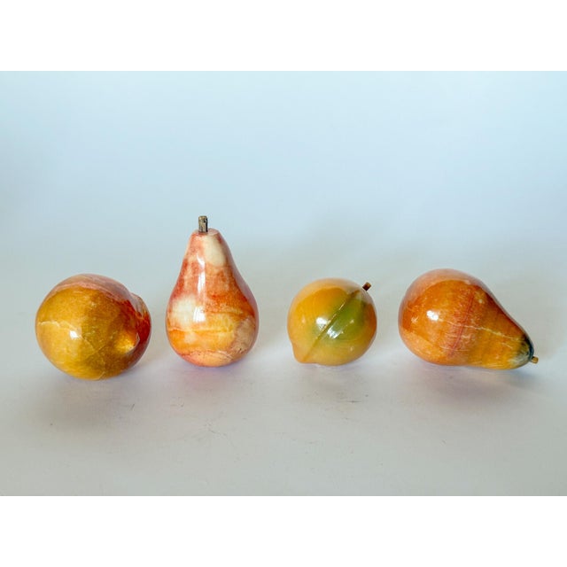 Vintage Italian Alabaster Fruits, Pears and Peaches For Sale - Image 16 of 16