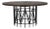 NOIR Silberman Dining Table, Dark Walnut W/Black Iron Base For Sale