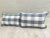 Fantastic Pair of Romo Kemble Check Pair of 18"x 12" lumbar pillow covers Colors: Oxford blue and ivory Inserts NOT...
