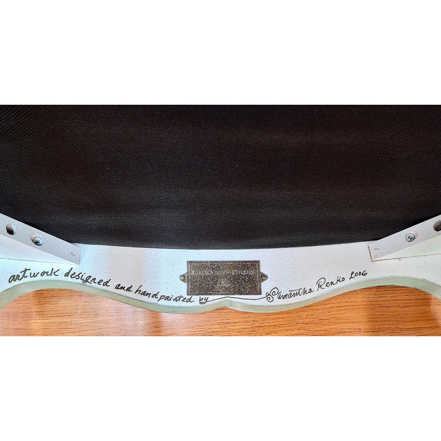 MacKenzie-Childs Pearlescent “Fantasy Fish” Accent Chair For Sale - Image 15 of 16