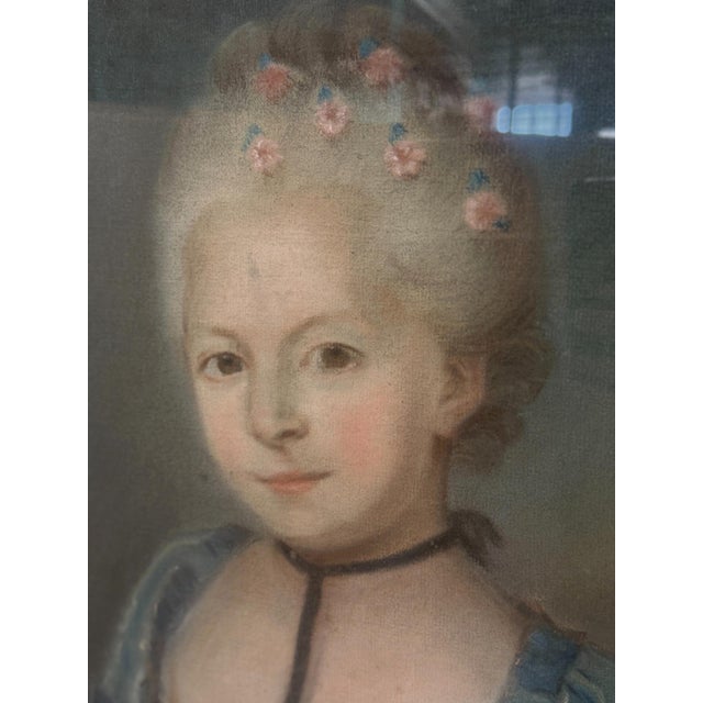 Pastel Portrait of a Young Woman, Probably French, Circa 1780 For Sale - Image 10 of 11