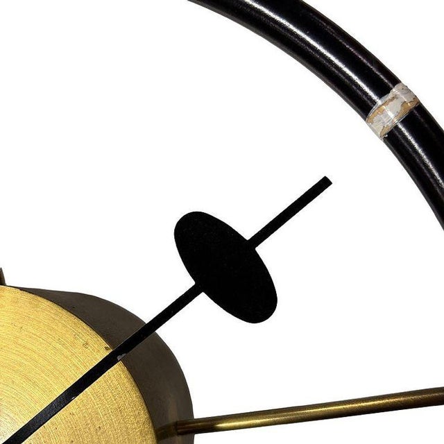 1950s George Nelson Studio Model 4756 "Steering Wheel" Wall Clock by Howard Miller For Sale In Los Angeles - Image 6 of 9