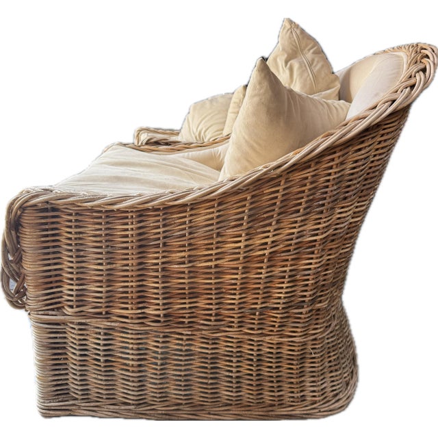 2010s The Wicker Works Classic Large Scale Lounge Chairs For Sale - Image 5 of 5