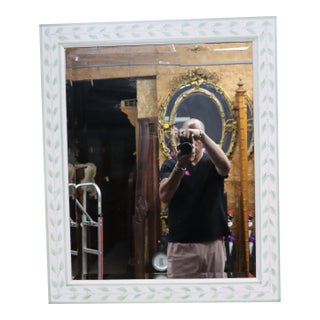 Painted Botanical Mirror Attributed to the Kellogg Collection For Sale