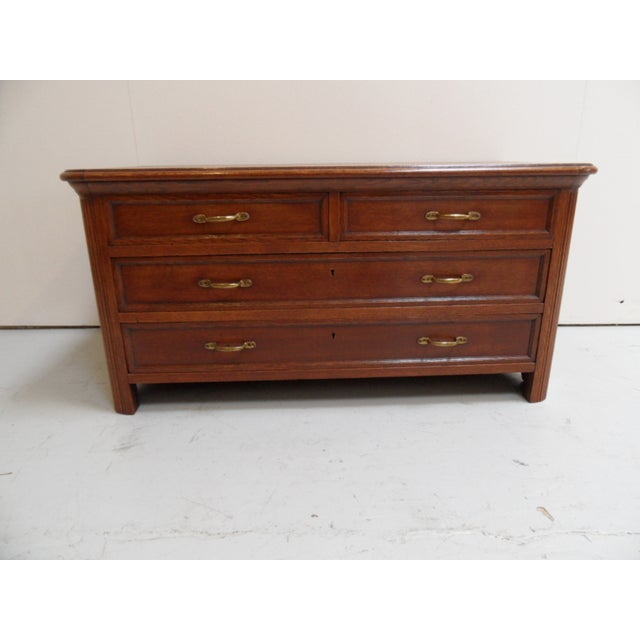 Antique Oak Chest of Drawers, 1890s For Sale - Image 9 of 11