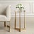 Contemporary Modern Gold Accent Table For Sale - Image 3 of 7
