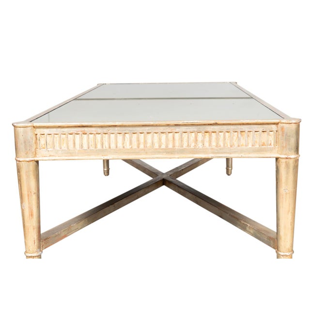 Mid Century Silver Leaf Coffee Table For Sale - Image 10 of 10