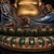 Vintage Gilt & Painted Brass Laughing Buddha Maitreya Statue on Double Lotus Base For Sale In Los Angeles - Image 6 of 9