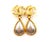 Chanel Vintage Gold Plated CC Silver Stone Tear Drop Dangle Clip on Earrings * Marked 97 * Made in France -It is...