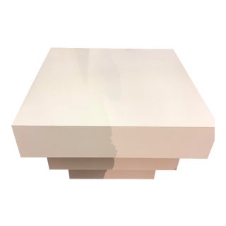 White Modern Side Table For Sale