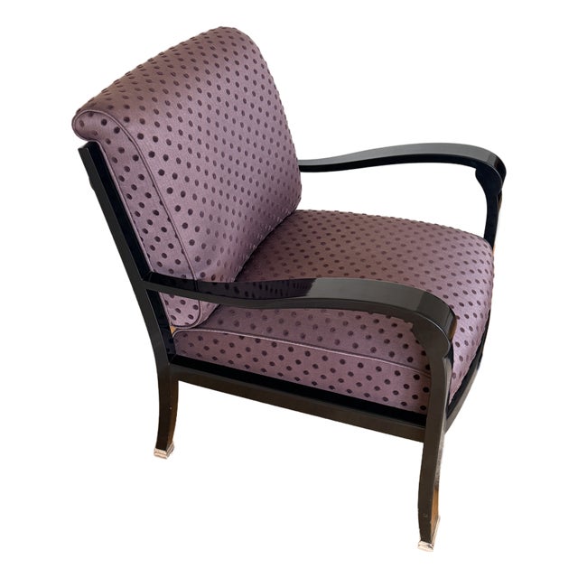 Sally Sirkin Lewis for J. Robert Scott Art Deco Chair For Sale