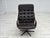 Brown Scandinavian Swivel Armchair in Patchwork Leather, 1970s For Sale - Image 8 of 18