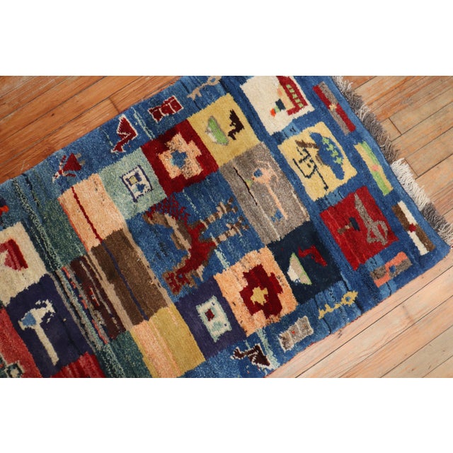 Early 21st Century Tribal Persian Gabbeh Rug - 2'7" x 4'4" For Sale - Image 4 of 18