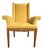 Vintage Curved Arm Upholstered Armchair For Sale