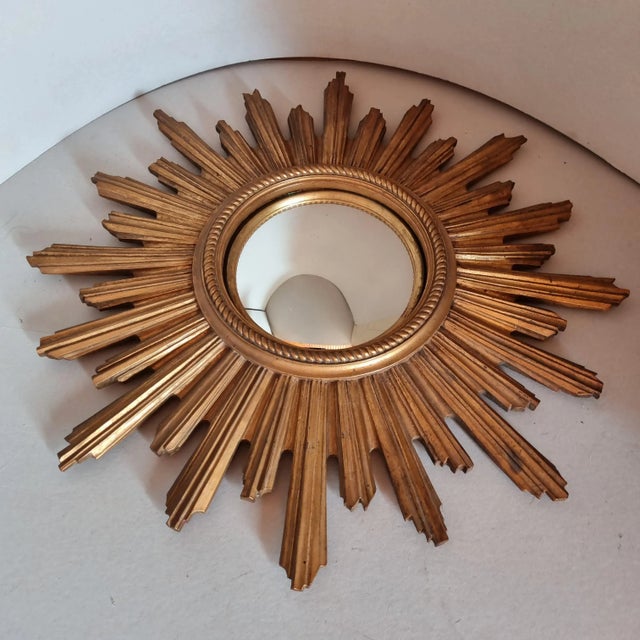 Sun Wall Mirror, 1960s For Sale - Image 10 of 10
