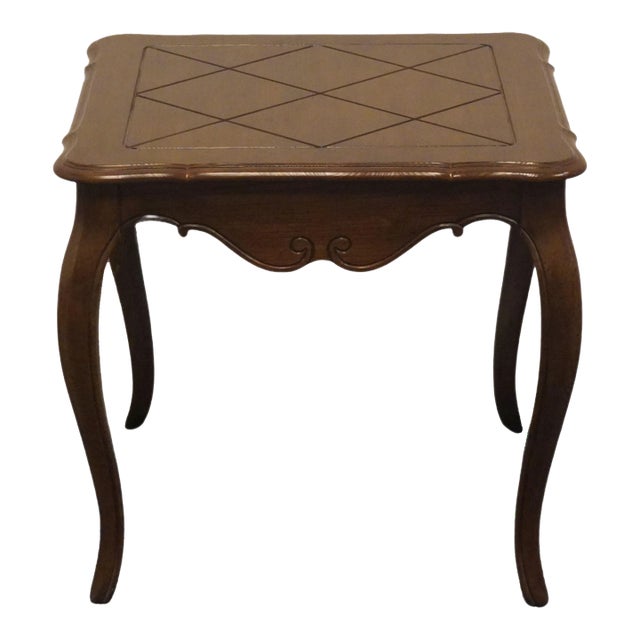 Davis Cabinet Co. French Regency Style 24" Square Accent End Table 88130 - Antique Brune Finish For Sale