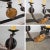 Metal Antique Gothic or Spanish Revival Style Cast Iron Chandelier Viking Longboat Ship With Horse Head and Shields For Sale - Image 7 of 13