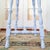 Early 20th Century Blue Painted Scalloped American Farmhouse Side Table For Sale - Image 14 of 18