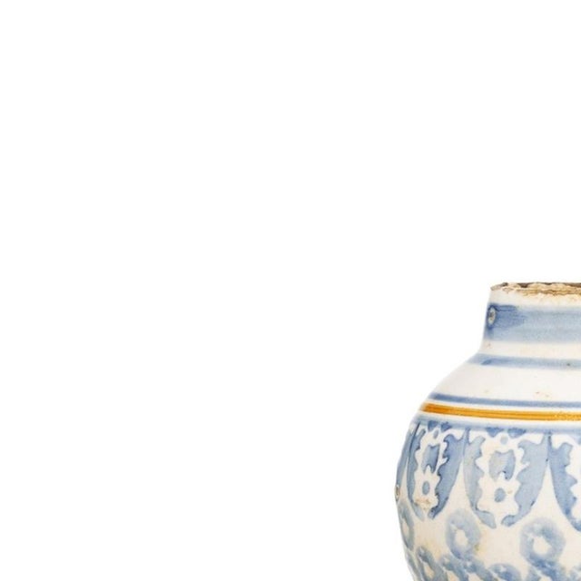 Earthenware - Earthenware jug - 19th century. Portuguese, 19th century, polychrome glazed decoration in shades of blue and...