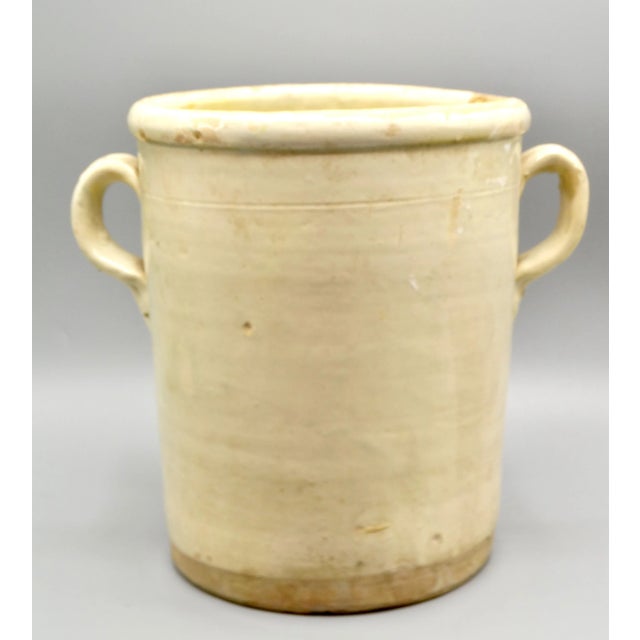 Cream 19th-Century Italian Confit Jar For Sale - Image 8 of 8