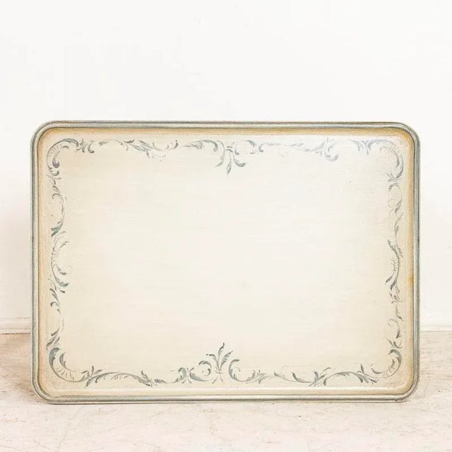 Antique Swedish Side Table Tea Table With Painted Finish For Sale - Image 11 of 13