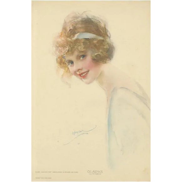 W. E. Webster, Gladys, 1922, Lithograph on Paper For Sale